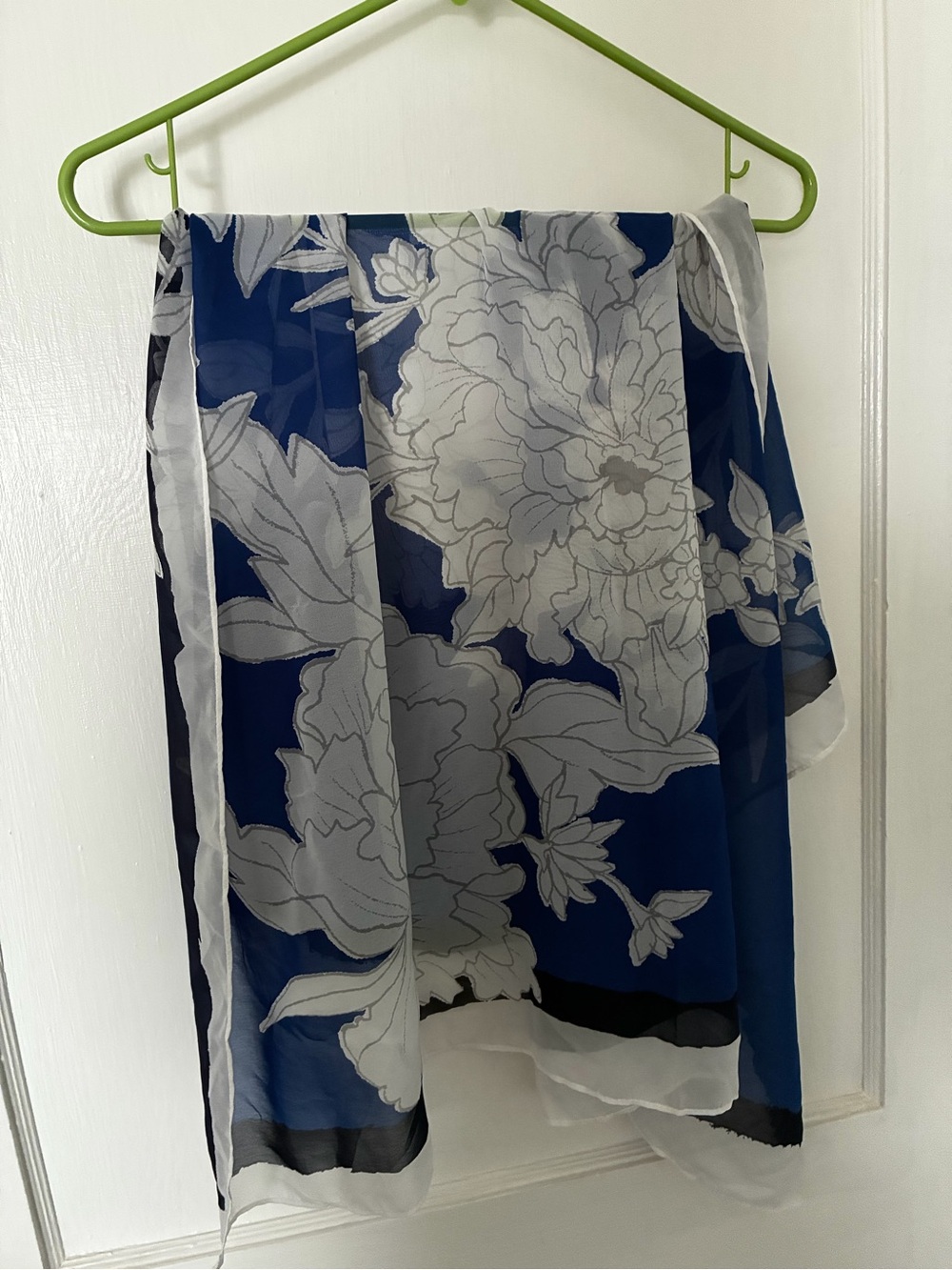 a new day Blue and White Floral Mini Skirt
